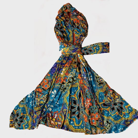 Ravon Infinity Knee Length Dress by Von Vonni One Size Multi-Print Many Styles - Picture 3 of 9